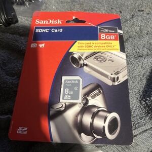 SanDisk 8GB SDHC Memory Card SDSDB-8192 AW11WH New Sealed‎